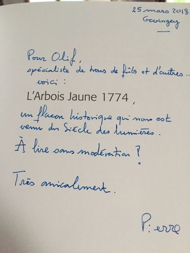 vin jaune,arbois,anatoile vercel,philippe cherrier,éditions cabédita