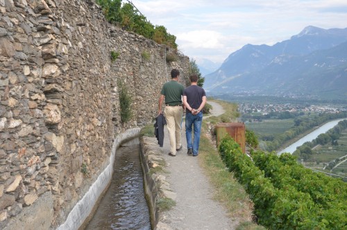 valais,bisse de clavau,charles bonvin,robert gilliar