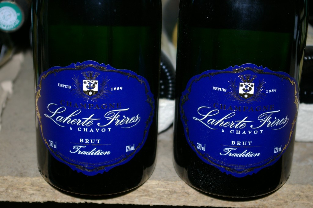champagne etiquette bleu