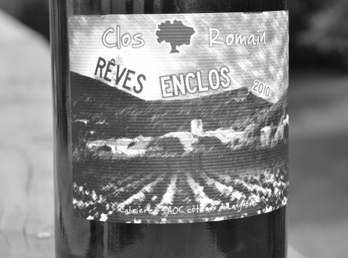 clos romain,languedoc,cabrières,rêves enclos,2010