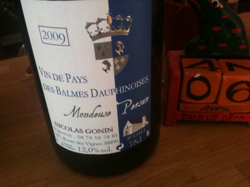 Balmes dauphinoises,nicolas gonin,persan,mondeuse,2009,