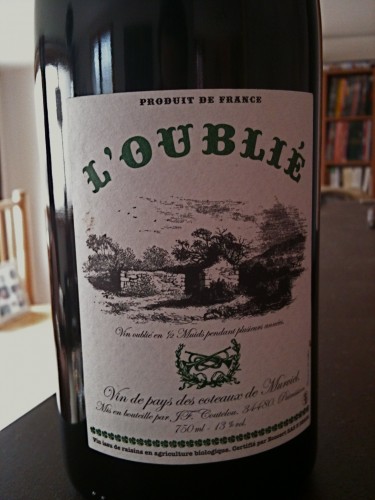 l'oublié,mas coutelou,jeff coutelou,carignan,languedoc