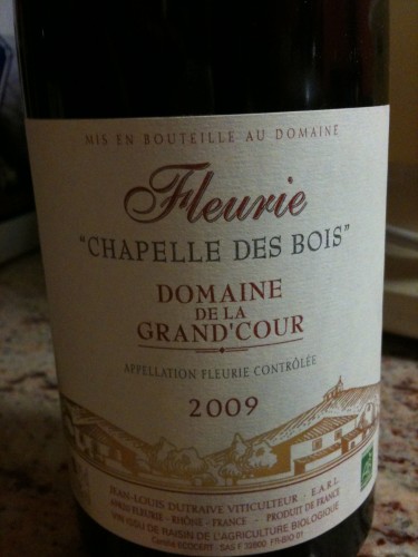 fleurie,beaujolais,jean-louis dutraive,2009,domaine de grand cour,